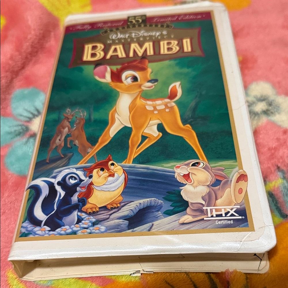 Disney Bambi VHS with Vibrant Cover Art